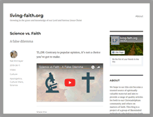 Tablet Screenshot of living-faith.org